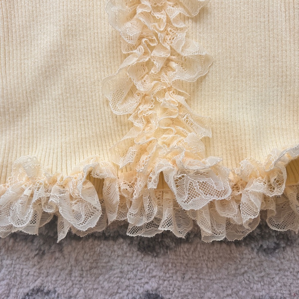 Meshki Yellow Ruffle Midi Dress - Picture 7 of 8